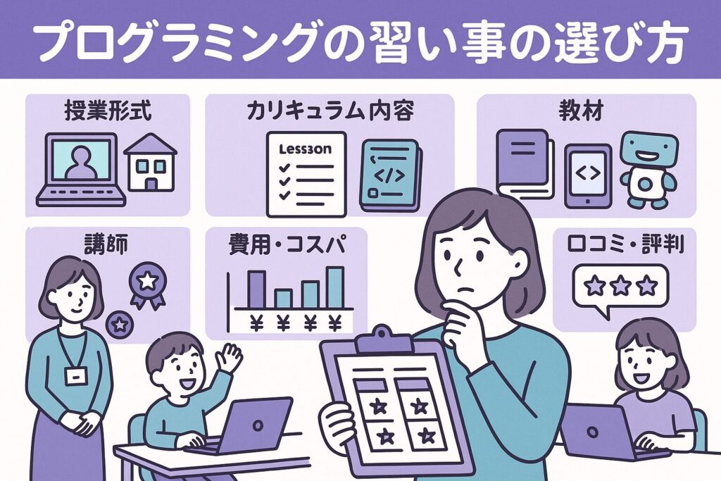 プログラミングの習い事の選び方