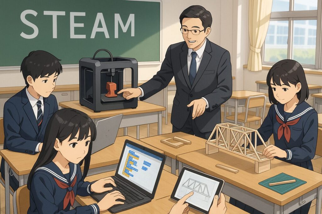 【学校現場の具体例】日本のSTEAM教育実践事例